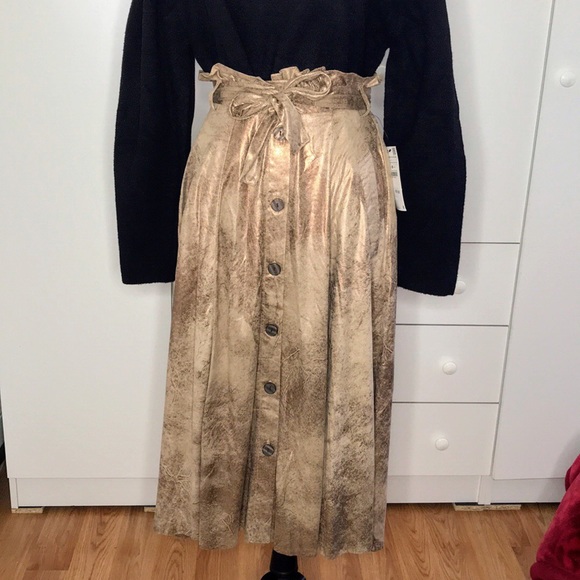 New with tag zara pleated midi skirt - Picture 6 of 8